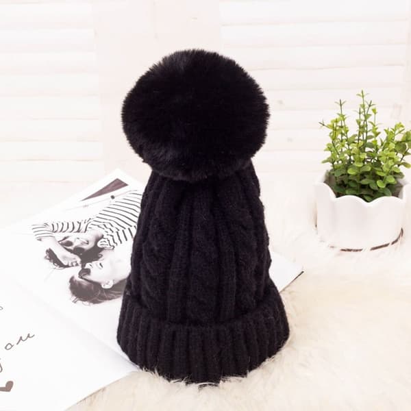 Strikkede Beanies Vinter Efterår Hatte 7 7 7