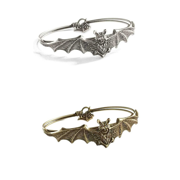 Bat Bangle Armbånd Armbånd Smykker SØLV Silver