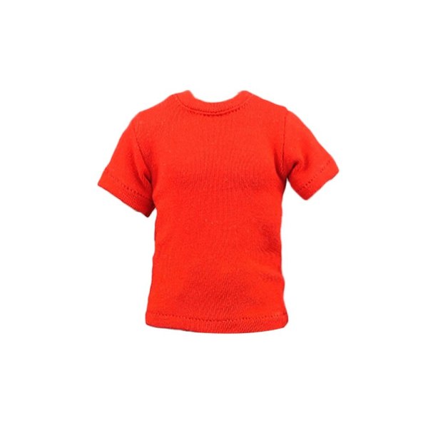 1/6 Miniatyyrivaatteet Soldier Casual T-paita TUMMAN PUNAINEN Dark Red