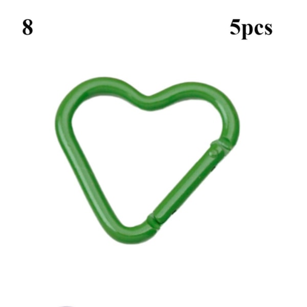 5 st Spring Heart-Ring Spännen Karbinhake 8 8 8