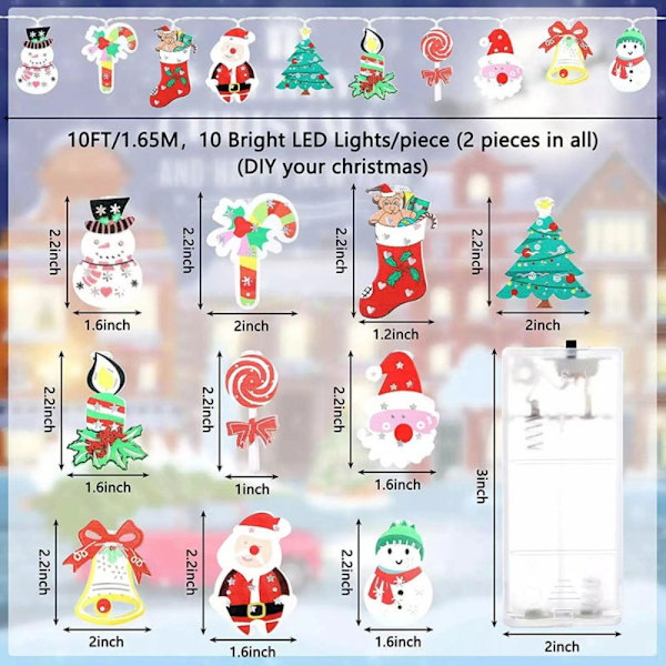 LED-julljusslingor Tree Lantern Strip 3 3 3