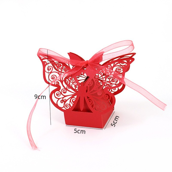 50 kpl Lahjarasiat Candy Chocolate Box PUNAINEN PUNAINEN Red