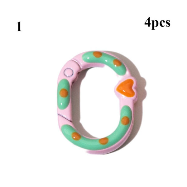 4st fjäder ovala ringspännen Karbinhake 1 1 1