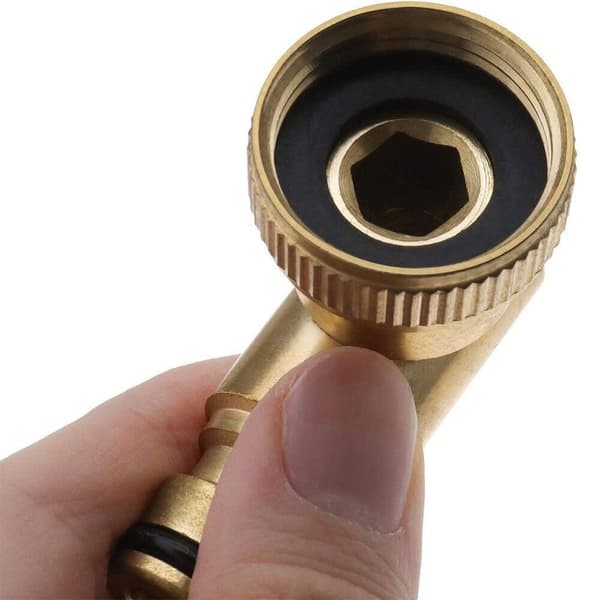 Messing drejelig albue vand albue rør fitting