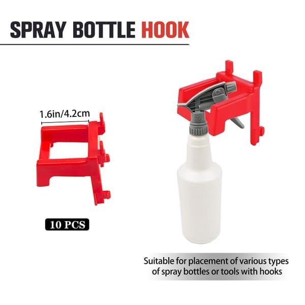 5ST Garage Pegboard Krok Pegboard Krokar Sprayflaskkrokar