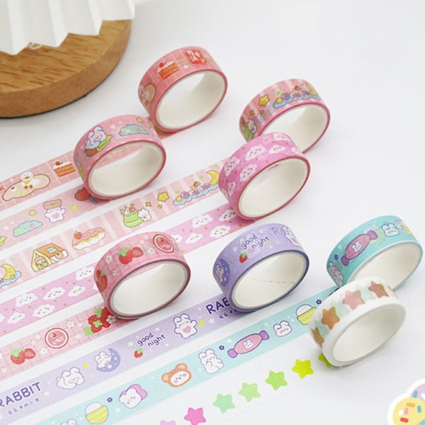 60 ruller/sett Washi Tape dekorative klistremerker DIY-materiale