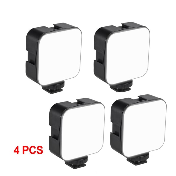 LED videolys 6500K påfyldningslampe 4STK 4STK 4pcs