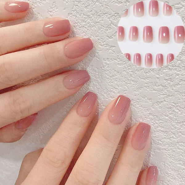 Franska Fake Nails False Nail Press på naglar