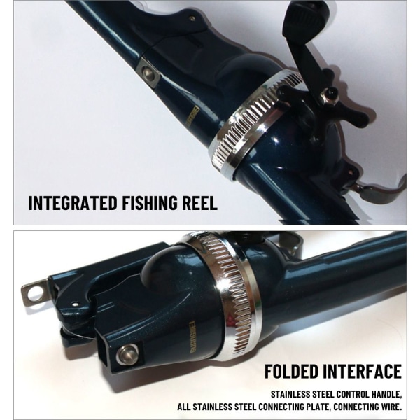 Sammenleggbar fiskestang FRP Carbon Fiber Pen Pole