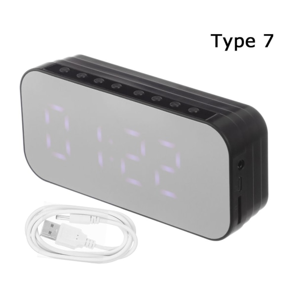 Digital väckarklocka Nummer Tabellklocka 7
