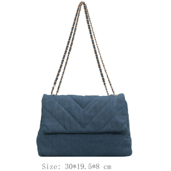 Lærredstasker Crossbody-tasker BLÅ blue