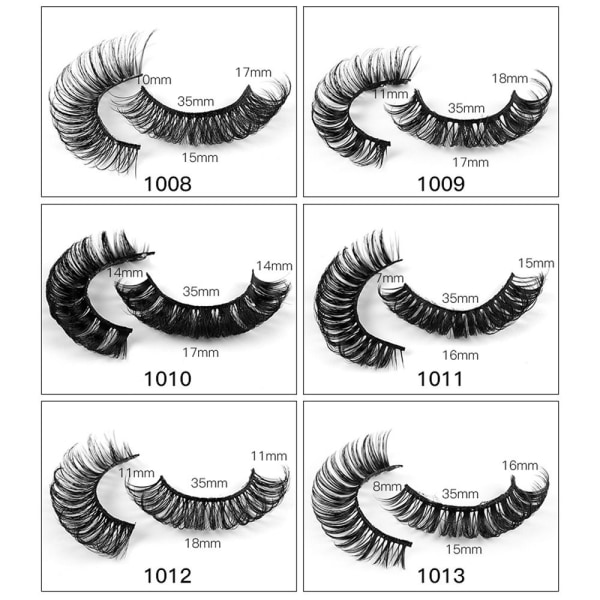 10 par Russian Strip Lashes Lösögonfransar 1010 1010