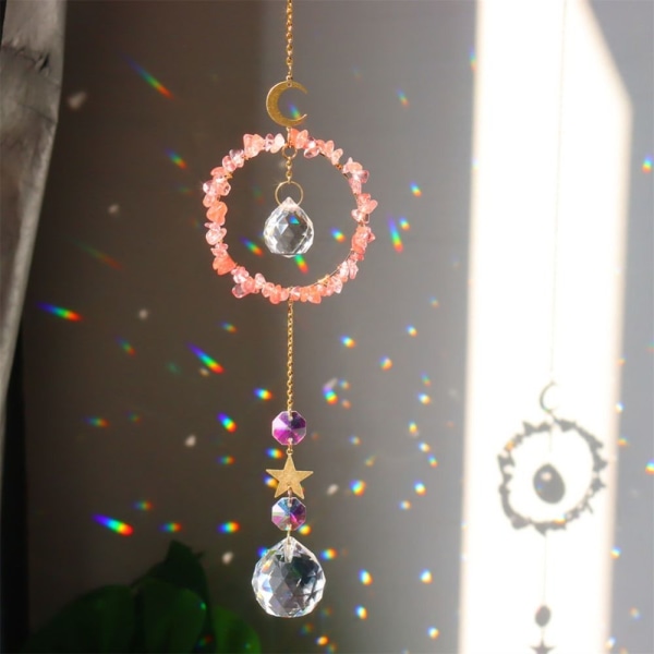Sun Catchers pyöreä kristallirengas 6 6 6