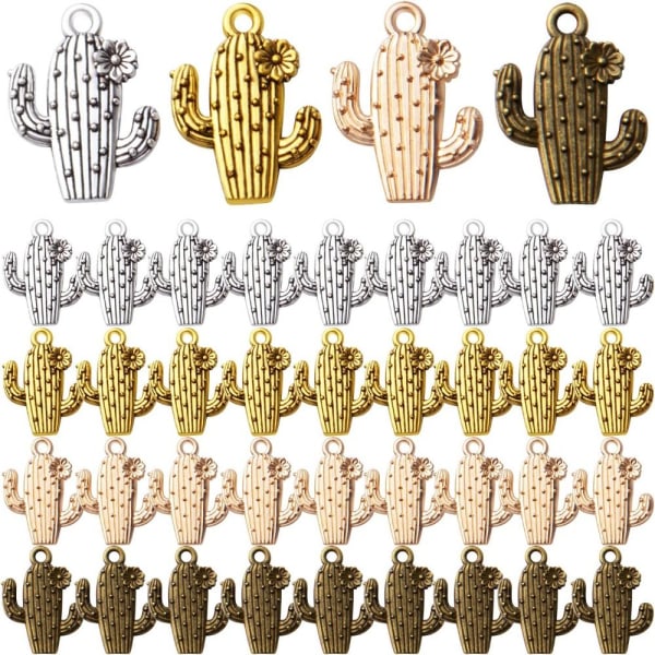Cactus Flower Charms Plant Charms Cactus Beads