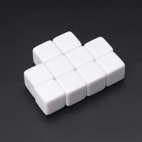 10 stk/sett DND terning polyedrisk terning FIRKANT HJØRNE-16MM FIRKANT square corner-16mm