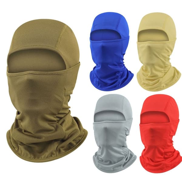 Full Face Cap Cykling Balaclava LYS GRÅ light grey