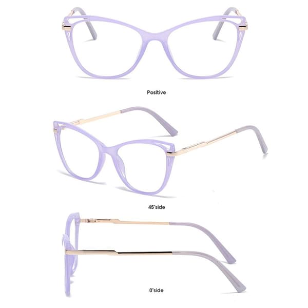 Anti-Blue Light Briller Runde Briller GRÅ Grey
