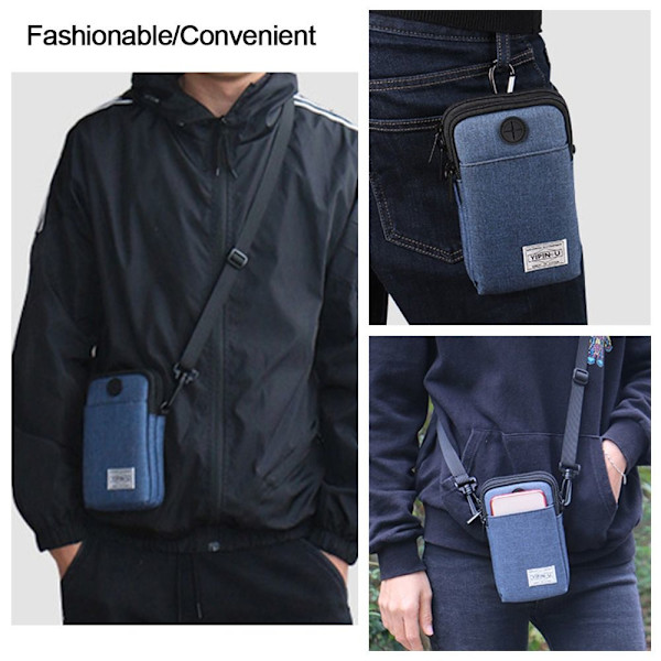 RFID pas ID taske Dokumentpose SORT black