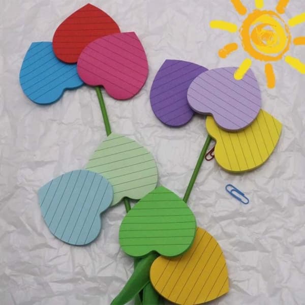 10 Pads Sticky Notes Lys farve Sticky Notes Selvklæbende