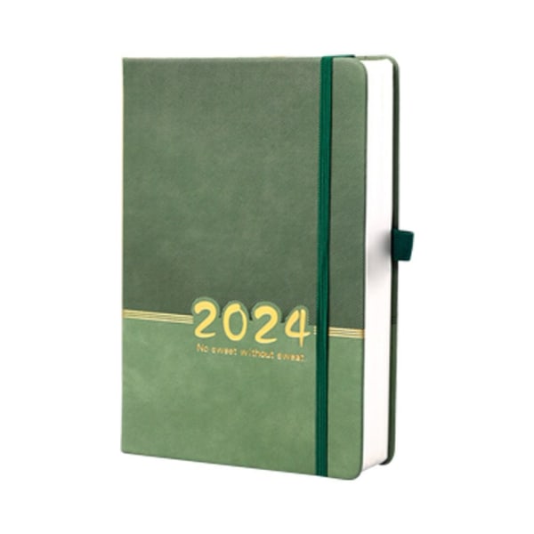 Engelsk kalender Notebook Plan Notesbog GRØN Green