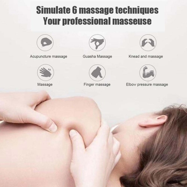 EMS Elektrisk massageapparat Cervikal Spine Massager GENOPLADELIG Rechargeable