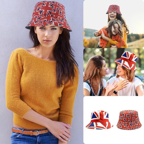 Vendbar Bucket Hat Britiske Hatte 3 3 3