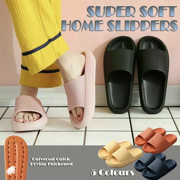 Pillow Slides Sandaler Ultra-Mjuka Tofflor SVART 38-39 Black 38-39