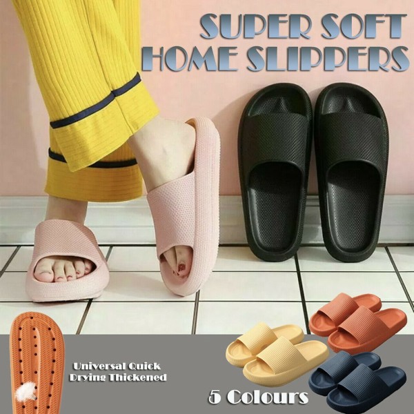 Pute Slides Sandaler Ultra-myke tøfler GUL 38-39 Yellow 38-39