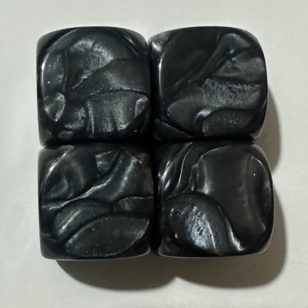 10 Stk/sæt DND Terninger Polyhedral Terninger SORT SORT Black