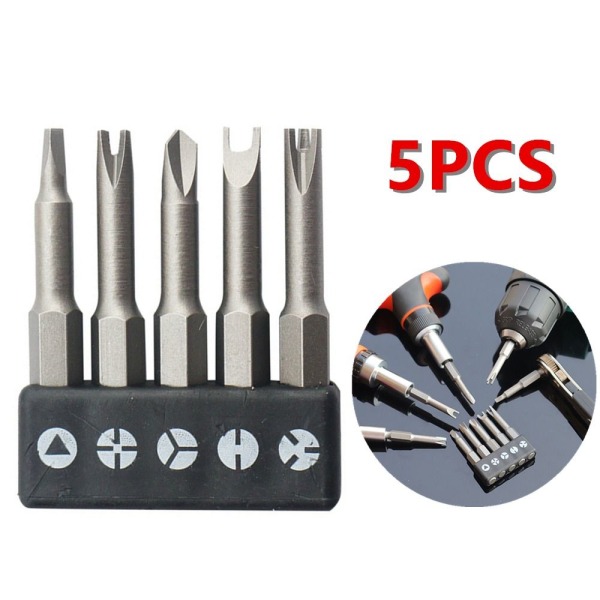 Skrutrekker Skrutrekkerbits 5 STK SKRUTREKKERBIT 5 STK 5PCS Screwdriver Bit