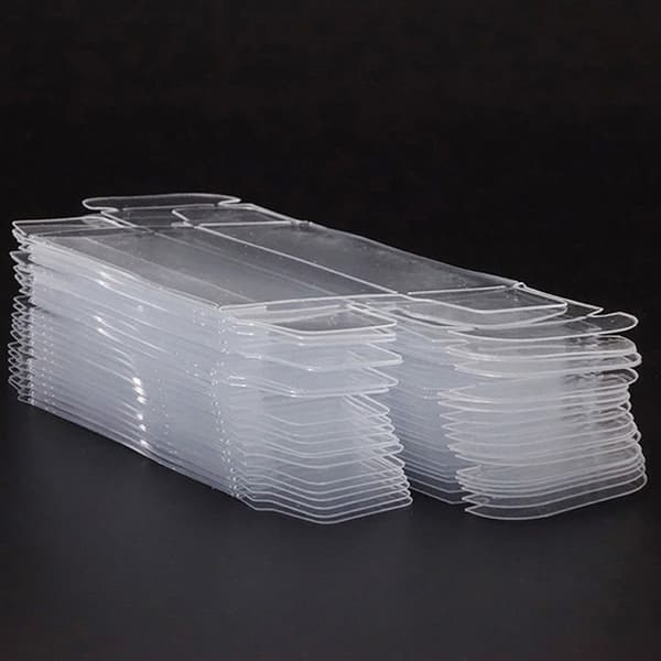10 stk PVC Box Opbevaringsboks Display Case 10pcs