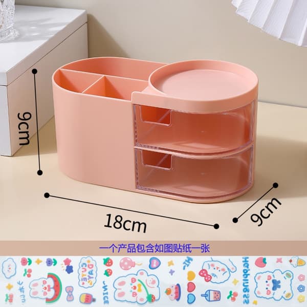 Multifunktions skrivebordsorganisator Tissue box Cover sød penneholder