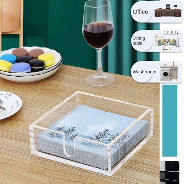 Lunsjserviettholder Tissue Box Papirhåndkledispenser