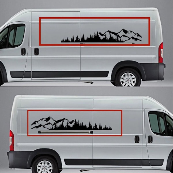 Rv Camper Decals Jeep Body Decals MUSTA 190X32CM Black 190x32cm