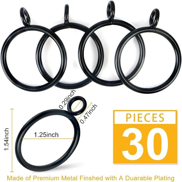 30st Gardinring Duschgardinkrokar 30ST 30ST 30pcs