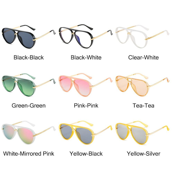 Top Bar Aurinkolasit Shades Gradient Aurinkolasit CLEAR-WHITE Clear-White