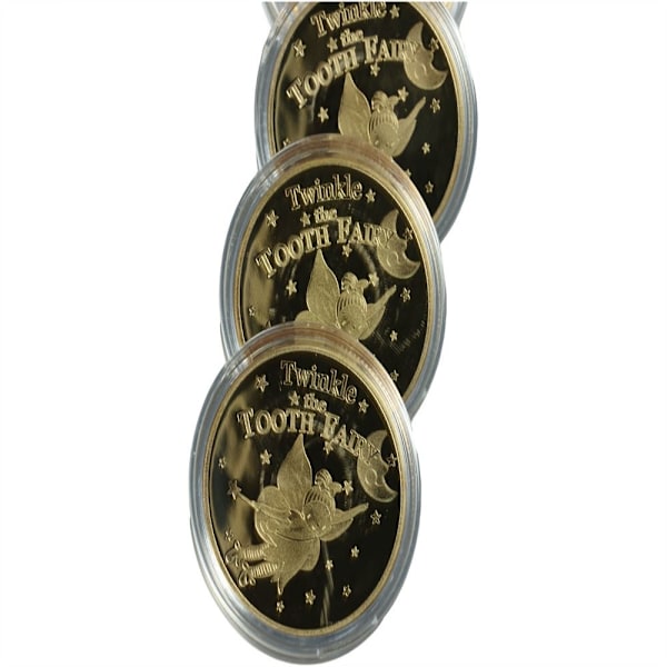 5 STK Guldmønter Samlemønter Ornament