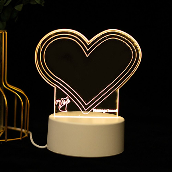 Led-ilmoitustaulu akryylimuistitaulu 2 2 2