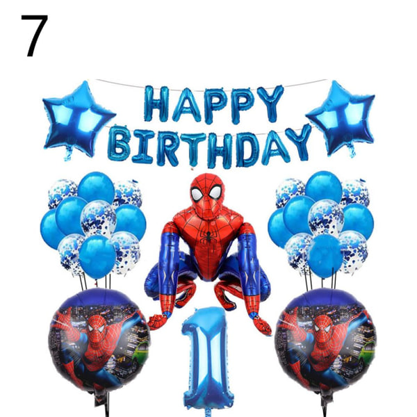Spiderman Folieballonger Festdekoration 7 7