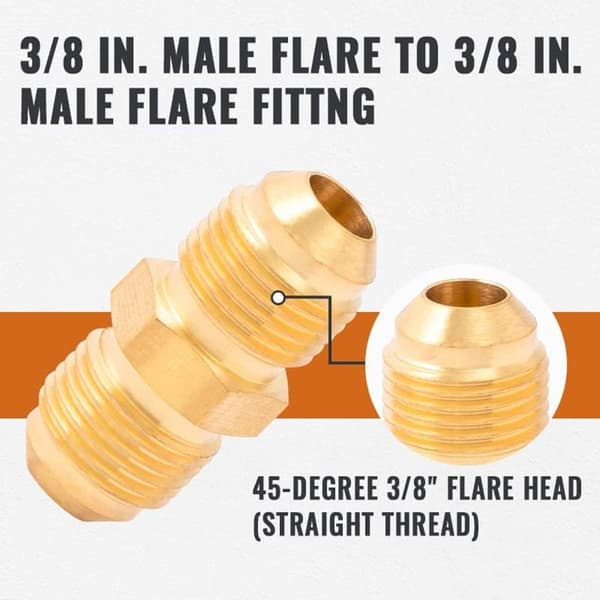 4 STK Pipe Flare Fitting Union Connector Gassadapter