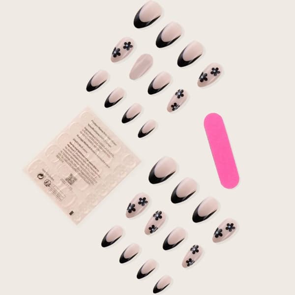 False Nails Long Almond 1 1 1