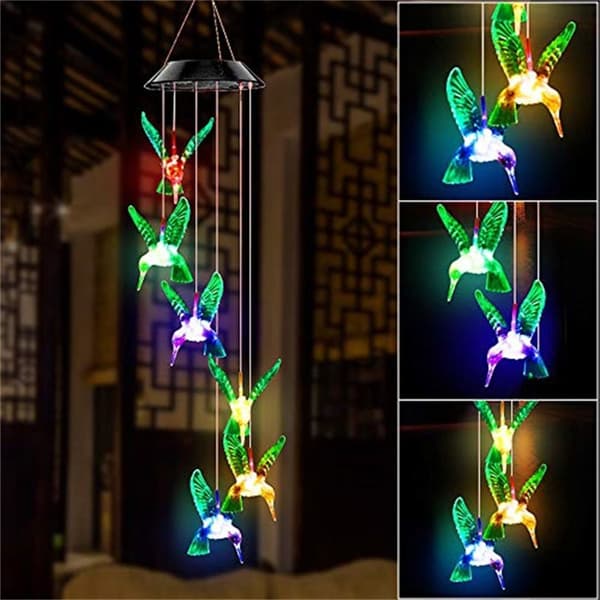 LED Hummingbird Lights Wind Chime 1 1 1