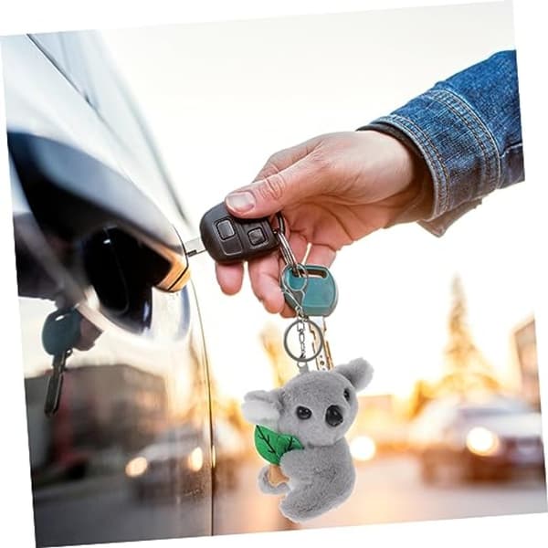 Fluffy Keychain auton avaimenperä Koala Bear avaimenperä