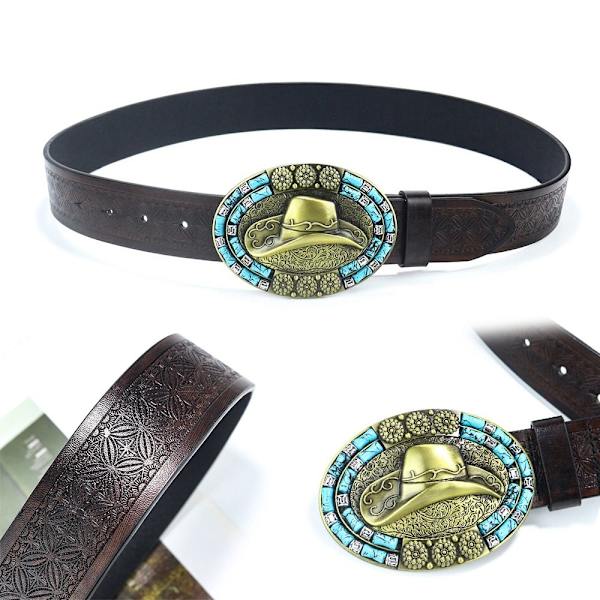 Miesten Western Cowboy -vyön solkivyö 115cm 115cm