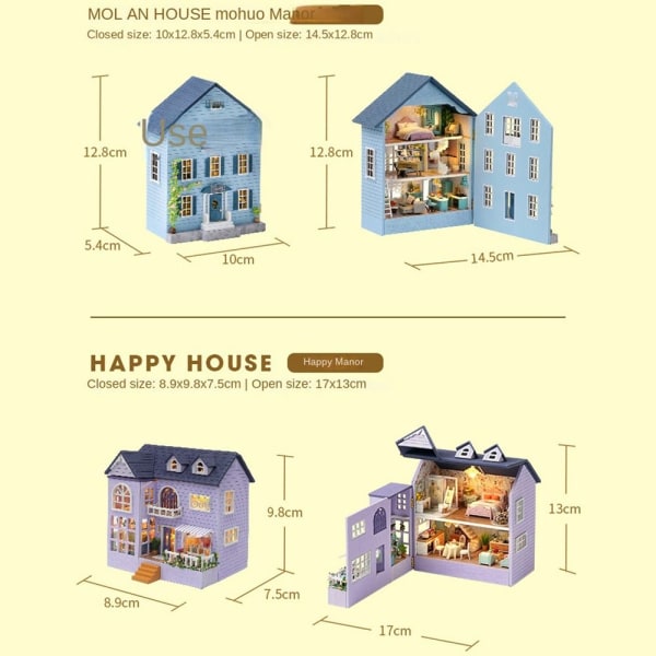 DIY Mini House Dukkehus tilbehør 1 1 1