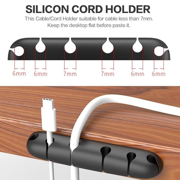 4 kpl USB - organizer langankelaus HARMAA grey