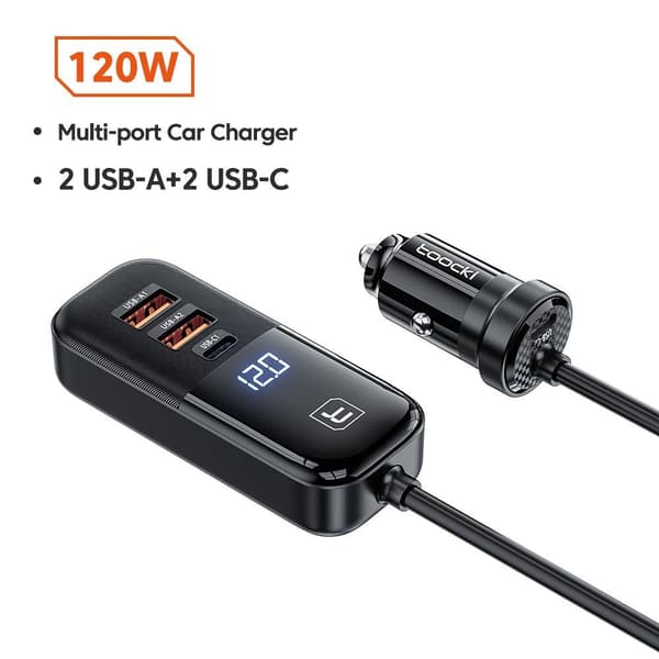 USB Biloplader Biltelefonoplader Biladapter