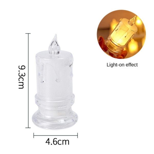 12 st led elektroniska ljus flamlösa lampor L3 3 L3