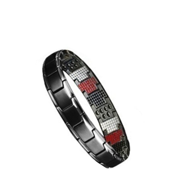 Magnetisk slankearmbånd Magnetisk sundhedsarmbånd SORT black silver