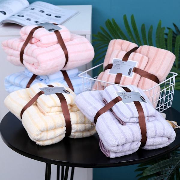 2ST Snabbtorkande badlakan Microfiber Tvättlappar LJUSROSA light pink